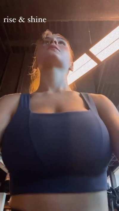 Exercising on a treadmill