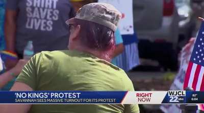 Protesters Transform Outrage Into Outreach, Launching a Community Food Drive While Rallying Against ICE and Trump