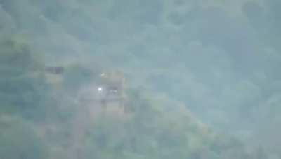 Indian army destroys an pakistani bunker (who are open firing mortars and artillery shells on civilians,military alike.)