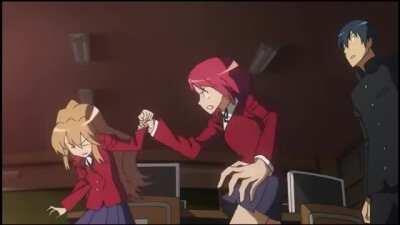 Toradora Valentines day classroom scene (Repost in HD)Poor Minori💖