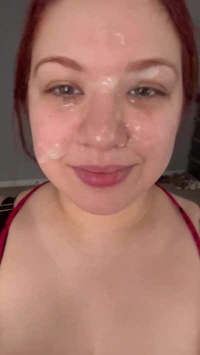 Got it all over my face