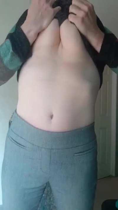 [OC] An after work business casual titty drop 😁