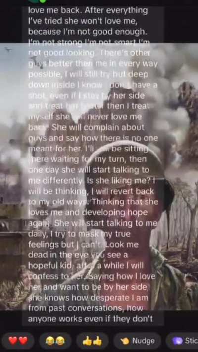 Levels of down bad that I will never seen again 🫩🫩🫩