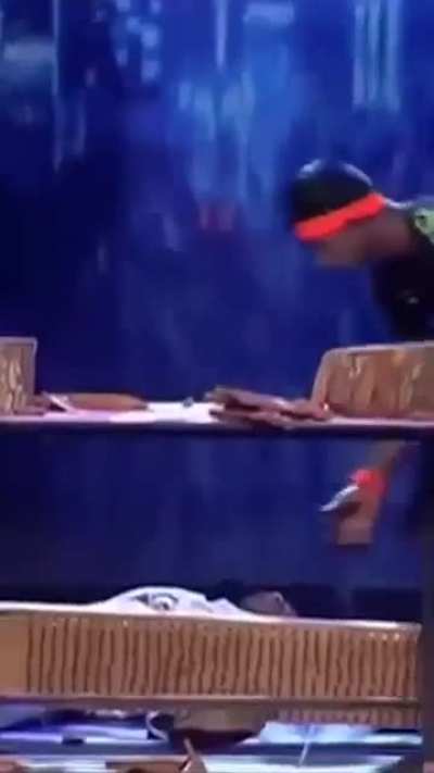 Karate bro failed in audition for a talent show, big time!