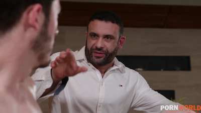 Horny Sladyen Skaya Turns Oiled Up Massage Into Threesome Fun