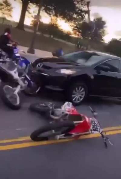 Head on and over the top