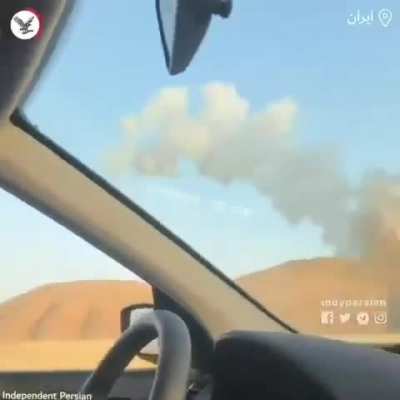 Missile ejected after IAF hit iranian missile truck