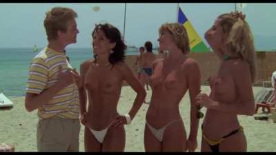 Margo Verdoorn, Nathalie Sintes, Mahalia Dalmasso, autres - Les Branchés à Saint-Tropez (FR1983) (1/4, 1m45s) - Aïe !!!