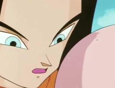 Me at Dimps when I found out that Male Majins take more damage than Saibamen.