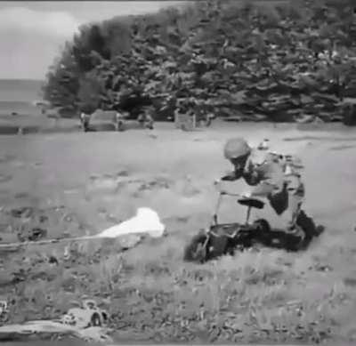 The Welbike was a British motorcycle that fit in air drop canisters in WWII.