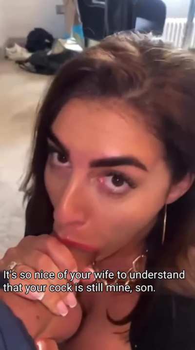 So nice your wife understands, son