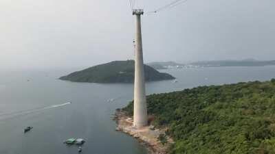 This cable car in Vietnam