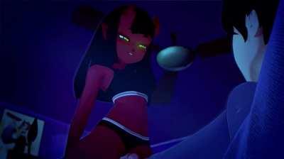 Meru having a wonderful dinner