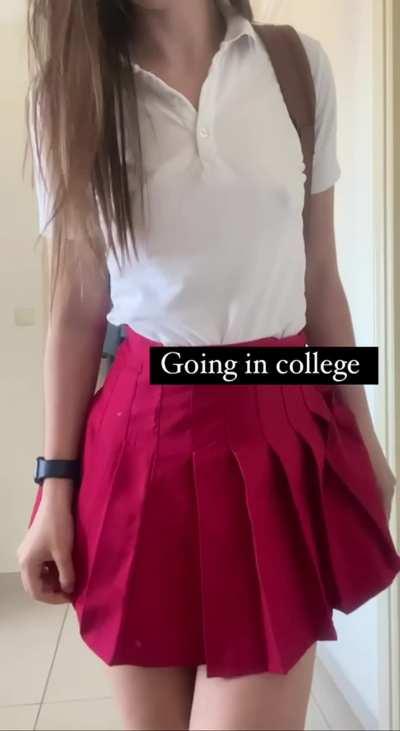 Dark side of shy college girl