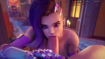 Sombra using her invisibility the right way