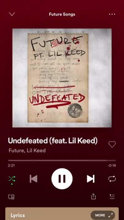 Does anyone else like it when Future raps like this sometimes and you wonder wtf was happening during the making of the song?💀💀💀