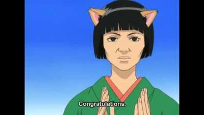 Felicidades por el final de Evangelion al estilo Gintama.