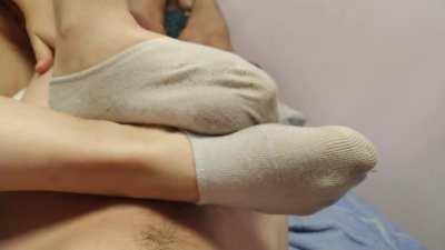 cum inside sport sock