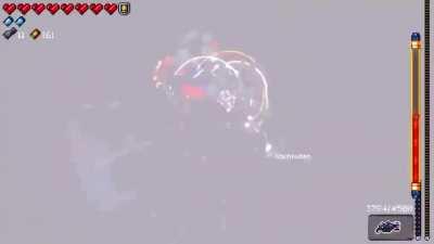 FLASH WARNING So taping Vulcan cannon to Dark Matter as gunslinger in your rainbow run is kinda broken