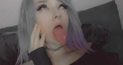 Ahegao after he came in my mouth ☺️💕