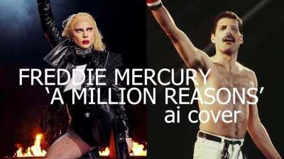 Freddie Mercury sings Lady Gaga - A Million Reasons (ai cover)