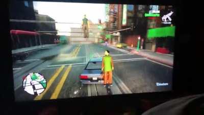 Well… this happened to me in San Andreas after a mission 😂