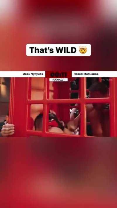 Phone booth boxing is normal in Russia