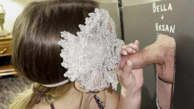 [OC] Gloryhole fun with a nice facial (redgifs for sound)