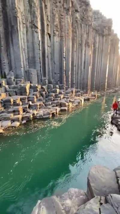 Columnar Basalt Canyon, Iceland