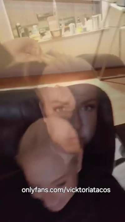 The view when you're on your knees between my legs... sniffing my farts.