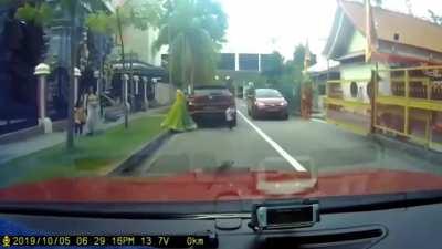 Kid crossing the street