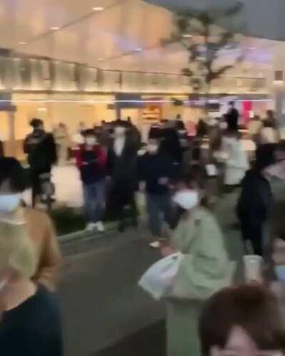 Line outside of Adidas Japan for the Foam Runners (DROPPING TOMORROW) - from dondadplace