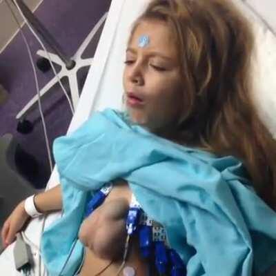 Russian girl born with her heart outside her chest. [NSFW]