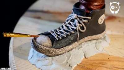 Grim Reaper Sculpture - stop motion movie that took 7000+ photos