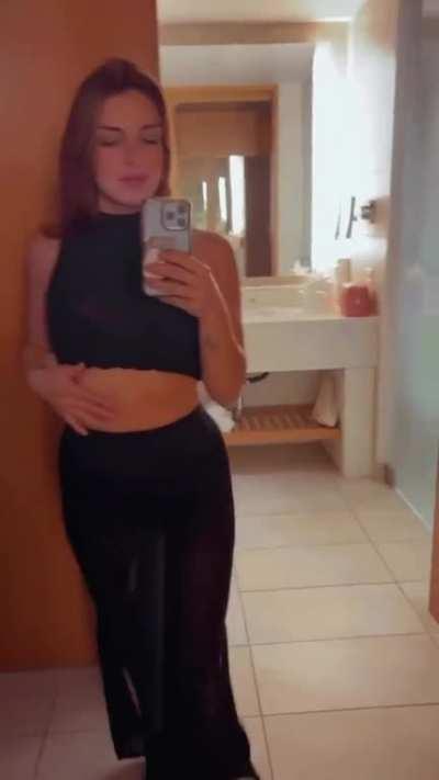 Mackenzie D traveling.