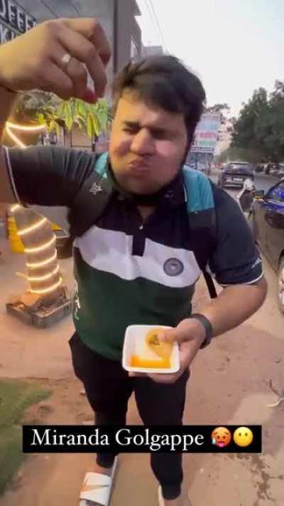 [We live in a society] Mirinda golgappas being served in Jaipur