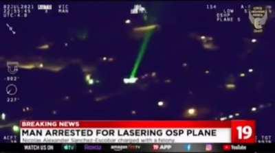 Don't laser drones planes or any kind of flying objects