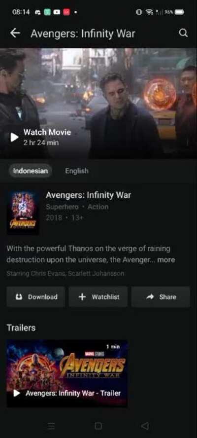 The Indonesian dubber of Ebony Maw is the Indonesian dubber of Squidward. Too bad they translate the word 