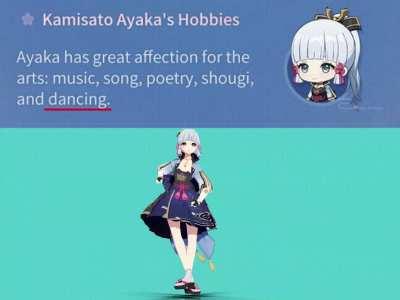 Ayaka in her free time