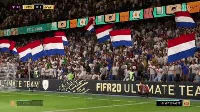 This is a first for me, the game cuts to a fan-shot mid game and I concede because of it.