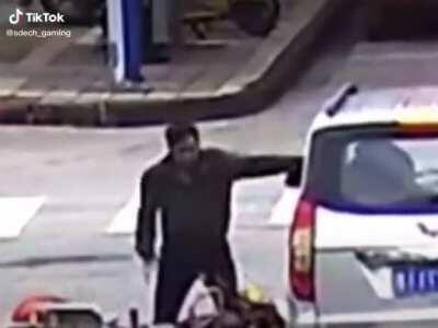 Sleepy motorcycle driver 😴