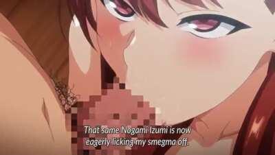 Reverse forced blowjob