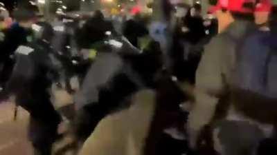 Trump supporters getting police love.