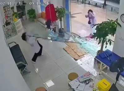 At least the other door wasn't broken