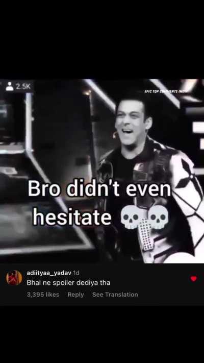 Bhai didn't even hesitate 💀
