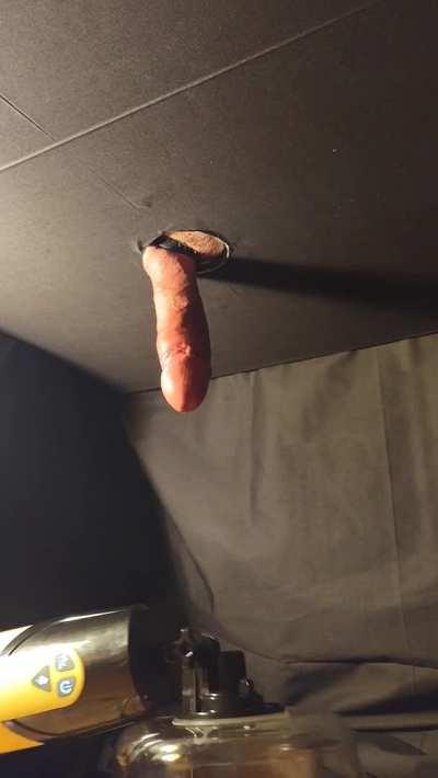 Priming the cum cannon, then blasts!