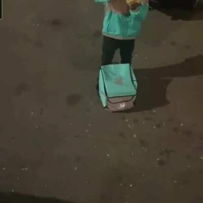 Pissing off the deliveroo driver