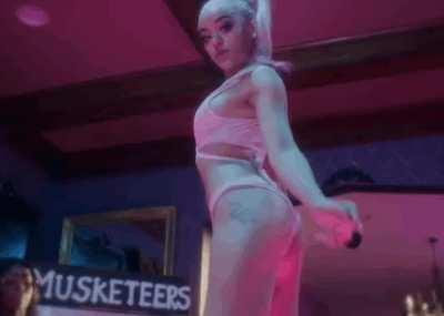 TRAP BUNNY BUBBLES!!! I'm tryna blow yer back out, have you walkin' funny for the year. Tell me that you want me, that's the shit I always hear. I got three bitches on me like the three musketeers.