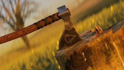 A short animation I made in Blender to mark the release of Valhalla. I was really proud of the photorealism I achieved with this piece. I can't wait to play it!