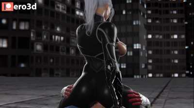Blackcat with Spiderman (ero3d) [Spiderman]
